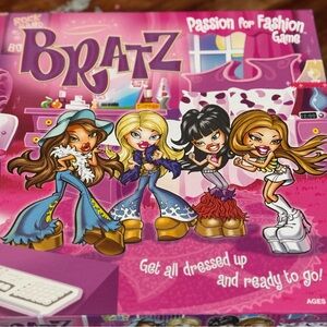 Bratz Boardgame Rare 2002 edition Milton Bradley new condition. Ages 7 and up